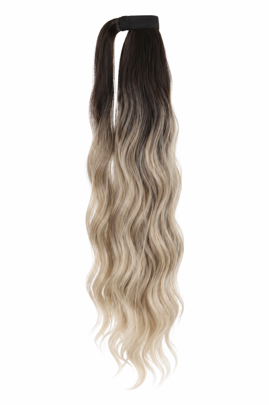 Claw Ponytail Extension 60.96 Cm Water Wave Big Wavy Curly Clip In Hair Extensions