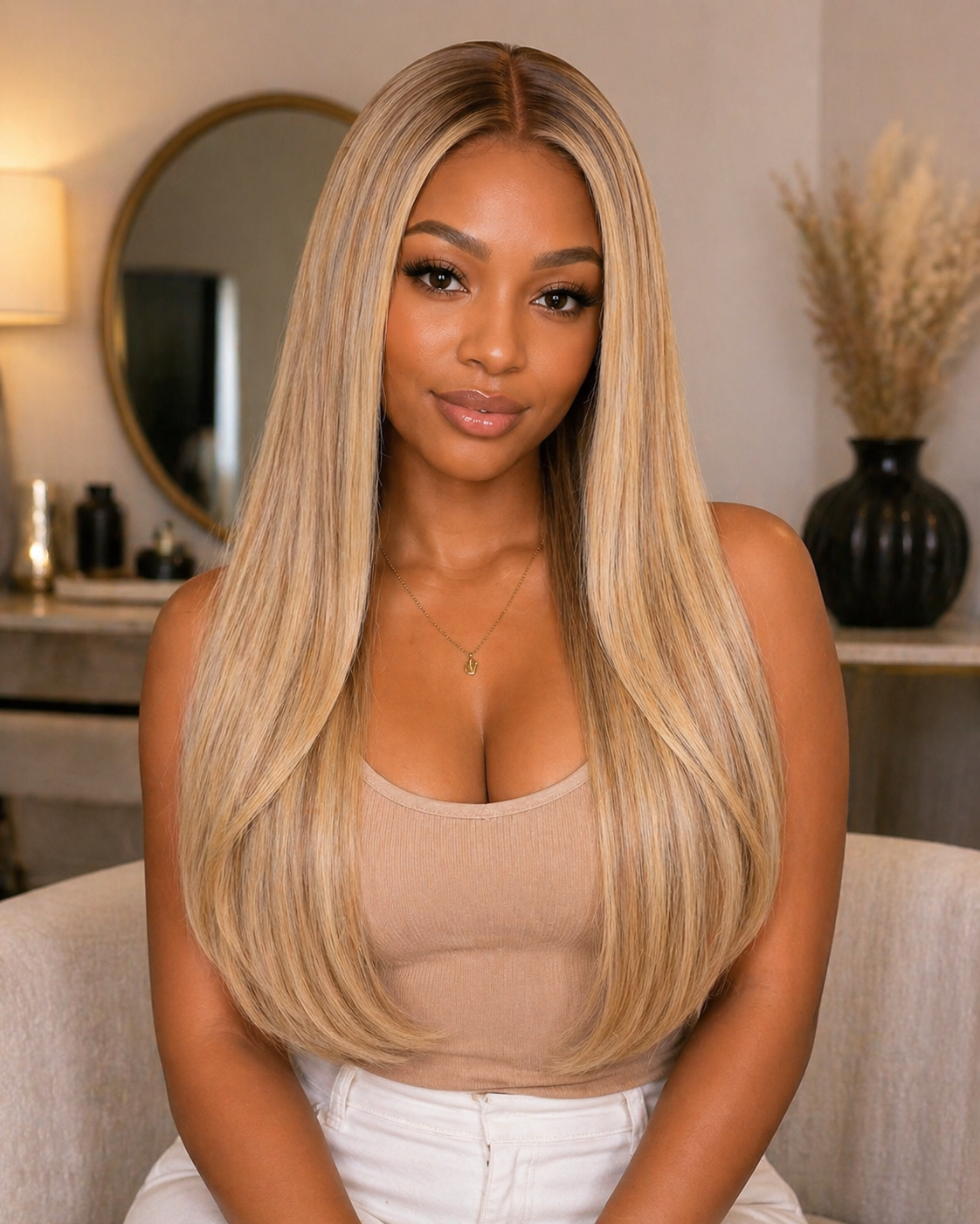 Blonde Ombre Lace Front Wig (human blend)
