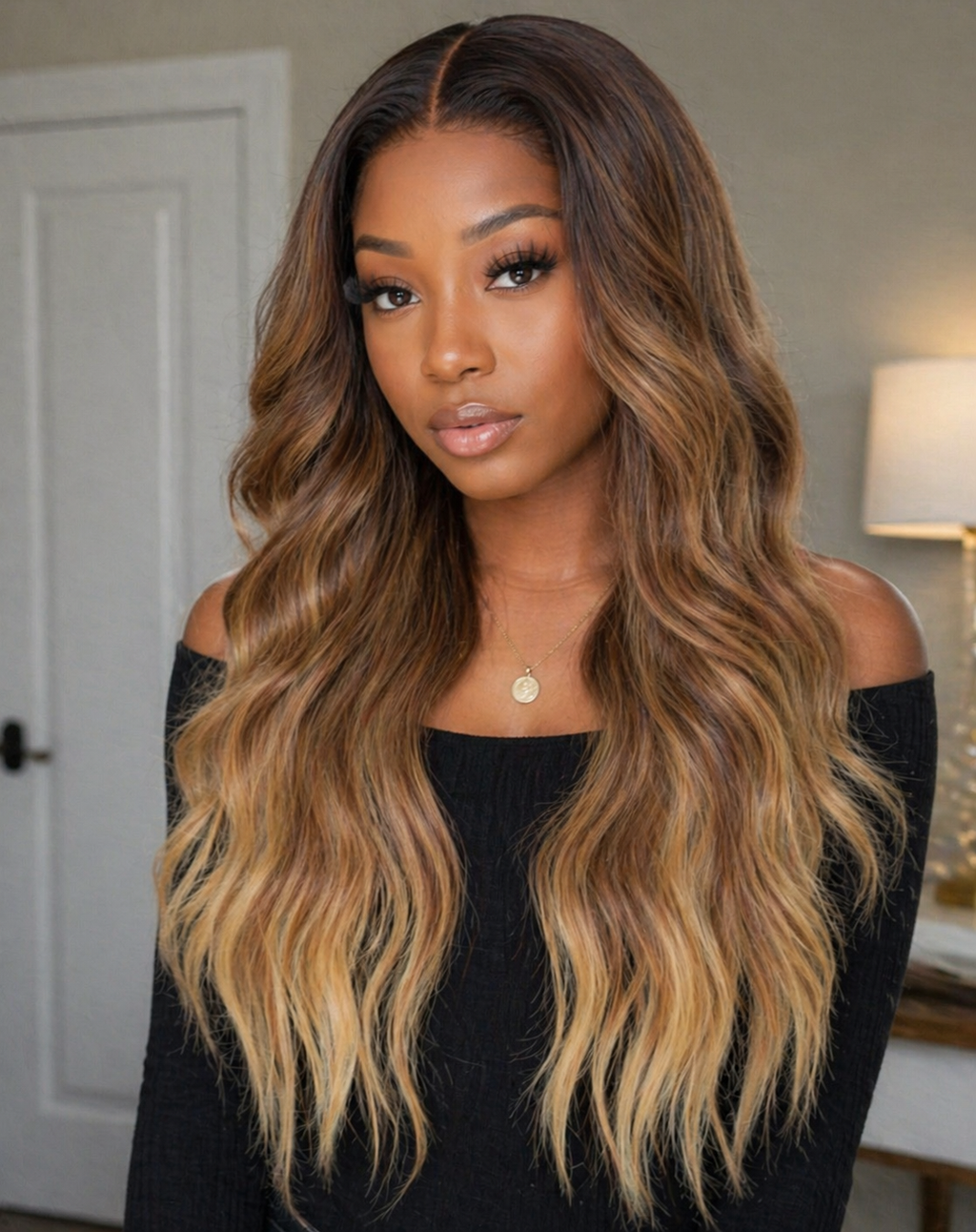 Pre-Plucked Long Wavy Hair Wig