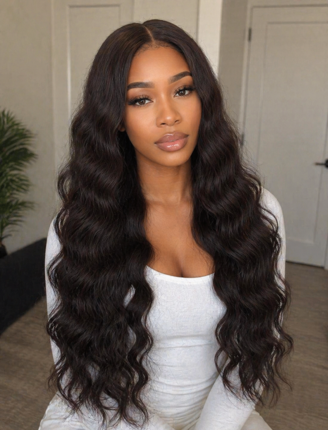 Heat Resistant Front Lace Wig (human blend)