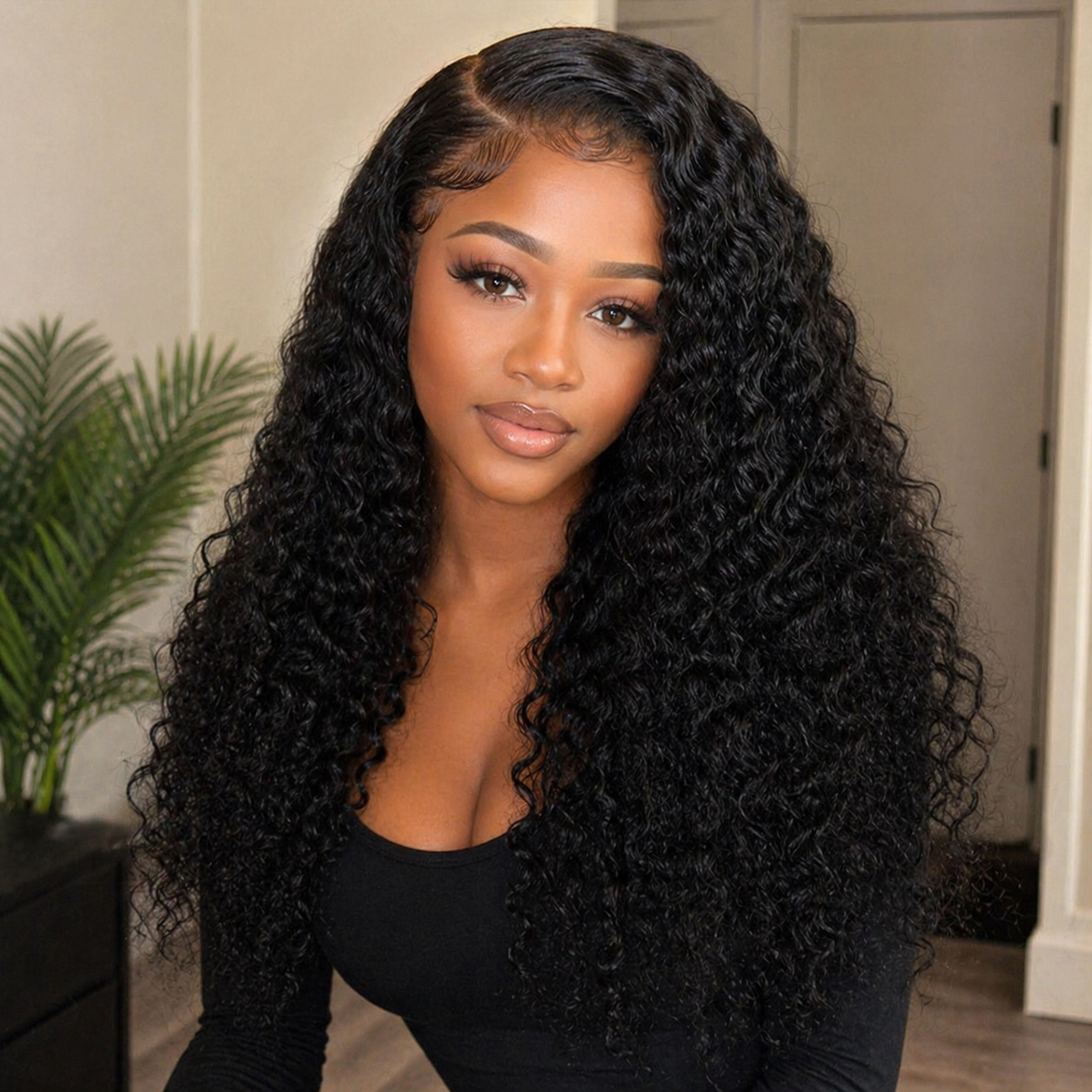22In Brazilian Hair Water Wave Glueless Wig-13x4 Full Frontal Lace Wig